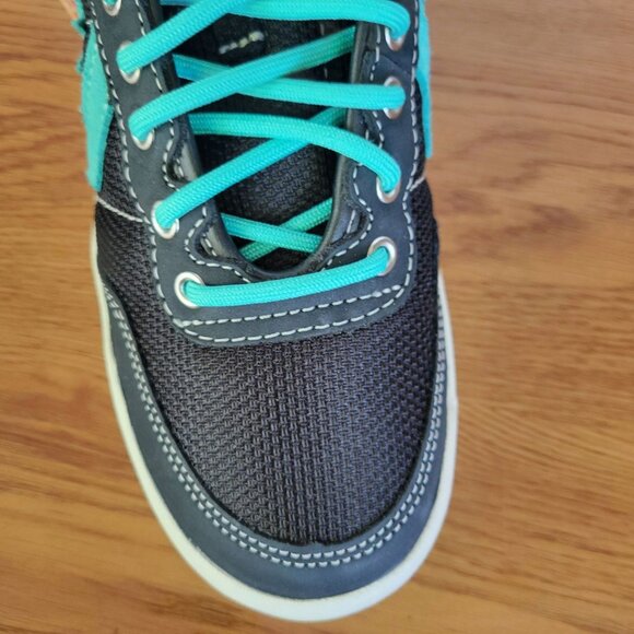 ⭐Converse x Liverpool FC Men's 7.5 Sneakers Fastbreak Pro Mid Black Teal A12785C - Picture 11 of 12